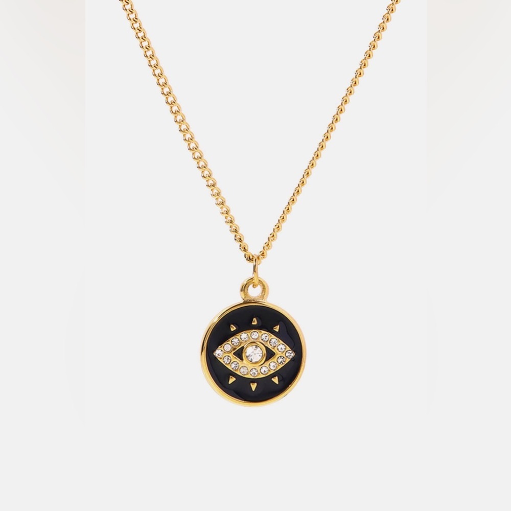 Evil Eye Coin Necklace